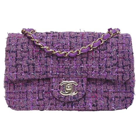 purple chanel mini|Chanel mini flap bag.